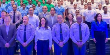 Gradúan 307 nuevos policías auxiliares que Irán a las calles a reforzar medidas preventivas 