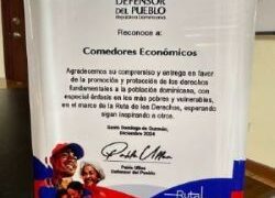 Defensor del Pueblo reconoce a Comedores Económicos del Estado Dominicano (CEED) por compromiso con los derechos fundamentales de la población