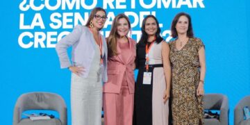 Alcaldesa Carolina Mejía pide en foro del CAF mayores oportunidades para el liderazgo femenino