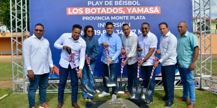 Ministro Kelvin Cruz pone en marcha remozamiento play de beisbol de Los Botados
