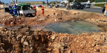 La CAASD trabaja para solucionar avería en la Luperón