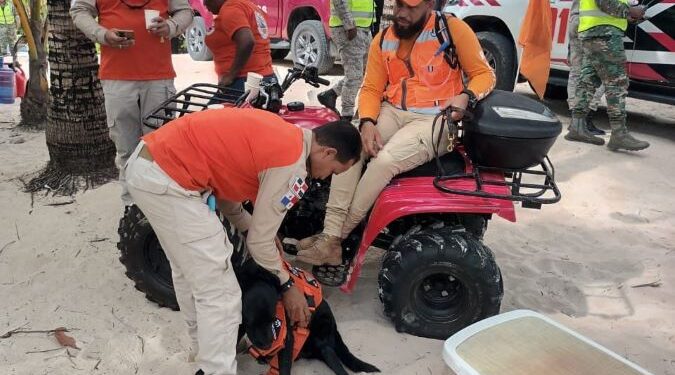 Defensa Civil integra Unidad Canina (K-9) a la búsqueda de joven india desaparecida en Punta Cana