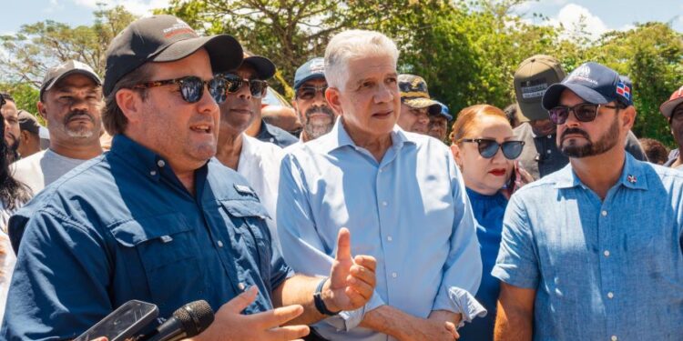 Paliza y Estrella supervisan daños por lluvias en Espaillat y Puerto Plata; coordinan respuestas inmediatas