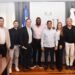 Ministro Kelvin Cruz recibe a David Ortiz y ejecutivos de Perfect Game