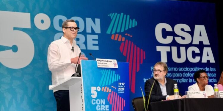 Ministro Eddy Olivares en Congreso Sindical de las Américas: “El sindicalismo es un motor indispensable de la justicia social y la democracia”