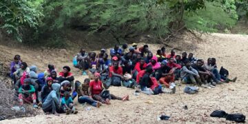Localizan con drones y detienen a 53 haitianos indocumentados en zonas boscosas de Montecristi