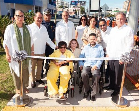 APAP y ADN rehabilitan accesos inclusivos de la 27 de Febrero con Churchill