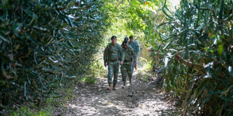 Comandante del Ejército visita puntos fronterizos en provincias Independencia y Elías Piña; recorre carretera internacional