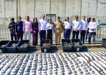 Ministerio de Interior y Policía y Metaldom convierten 3,945 armas de fuego en chatarra ferrosa para fortalecer la seguridad nacional
