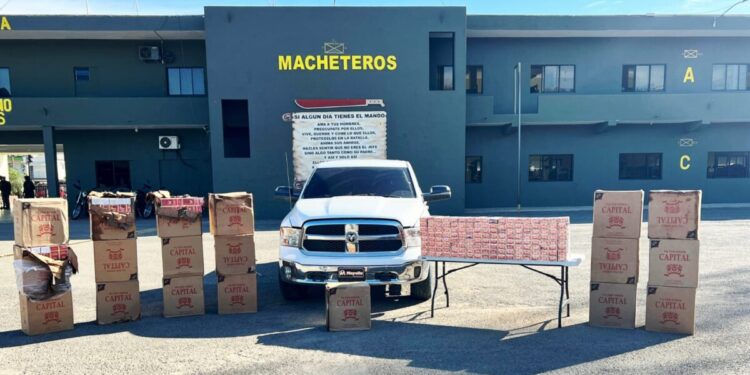 Ejército incauta contrabando de 220,000 cigarrillos en Valverde
