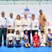 Presidente Luis Abinader y ministro Kelvin Cruz entregan pabellones deportivos en La Romana