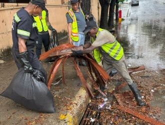 Alcaldía del Distrito Nacional continúa trabajos para mitigar incidencia de vaguada