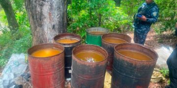Interior y Policía y el CECCOM desmantelan en Azua fábrica clandestina con más de 25 mil litros de alcohol adulterado