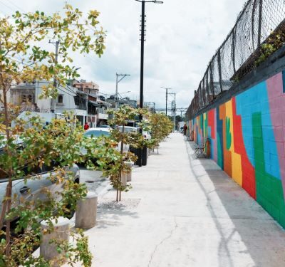 Carolina transforma aceras recuperadas en parques lineales dignos para el disfrute comunitario