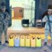 Soldados del Ejército ocupan 240 litros de clerén durante operativo en Playa Punta Luna, Montecristi