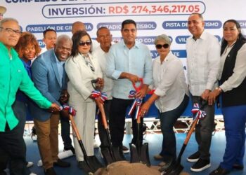 Ministro Kelvin Cruz inicia reconstrucción del Complejo Deportivo de San Pedro de Macorís con inversión de RD$274 millones