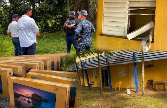Aplazan para el próximo sábado 12 conocimiento de medida de coerción a imputados por robo de 35 televisores en Bayaguana, Monte Plata