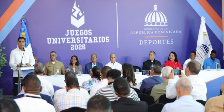 Ministro Kelvin Cruz anuncia Juegos Deportivos Universitarios 2026