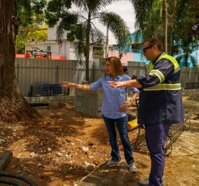 Carolina Mejía supervisa ejecución de obras que transforman distintos sectores del DN