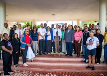 RECTOR UASD RECIBE ANTORCHA Y ANUNCIA CELEBRACIÓN DE LOS JUEGOS TONY BARREIRO